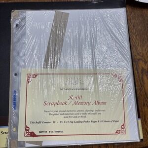 New Dalee Bookbinding Scrapbook Album Refill 8.5x11 Top Loading 10 Pocket Pages